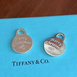 Tiffany & Co "Merry Christmas" tag charm